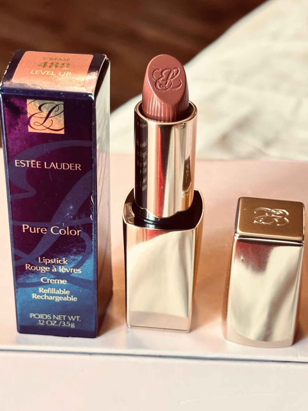 Estee Lauder Pure Color Creme Lipstick - Nude Mauve Pink